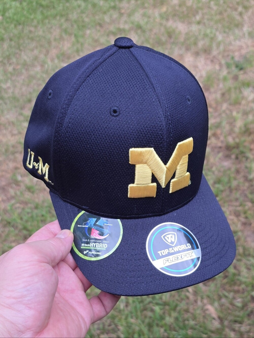 MICHIGAN WOLVERINES|Top Of The World|OSFM Flex Fit Hat|Brand New